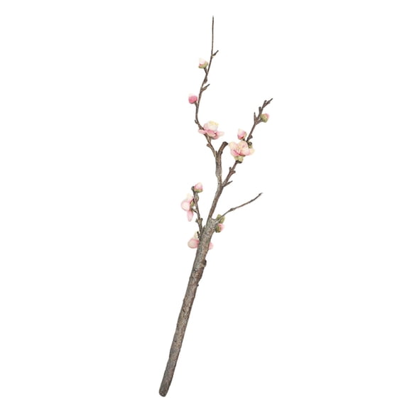 Simulación de ciruela Bossom, tallo largo falso Wintersweet, arreglo floral, ramas artificiales de ciruela Bossom, para decoración del hogar del hotel Rosa