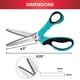 thumbnail image 4 of Tijeras Pinking SINGER ProSeries 9 de acero inoxidable de alta resistencia, 4 of 6