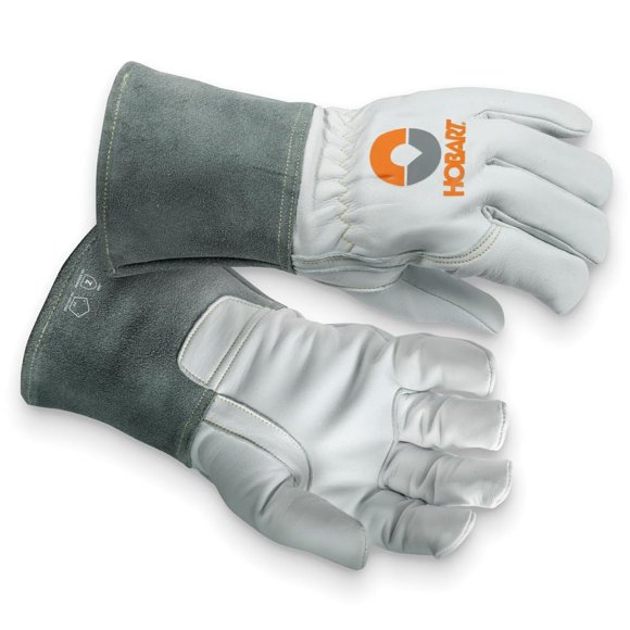 Guantes de Soldadura Hobart Talla Grande de Cuero de Cabra con Costuras de Kevlar