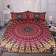 thumbnail image 1 of Floral Boho Mandala Quilt Duvet Cover Set Home Textiles Bedding Bedspread3-Piece Bedding Set, 1 of 5