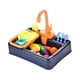 thumbnail image 1 of Juego De Juguetes Para Fregadero De Cocina De Simulación Juego De Verduras Cortadas Grifo De Agua Simulado Azul, 1 of 3