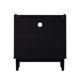thumbnail image 3 of Mesita de noche Pemberly Row 64 cm negra de madera con 2 cajones, 3 of 5