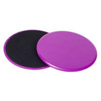Ioensy - 2 Discos Deslizantes Ligeros Y Portátiles Para Entrenamiento En Casa, Gimnasio, Viajes, Color Morado