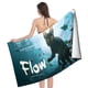 thumbnail image 4 of Flow Toalla de playa de secado rápido con diseño temático, regalo para mujeres y niñas, ideal para cumpleaños, fans, amantes de la música, uso en la playa o al aire libre, 78 × 160 cm, 4 of 6