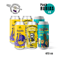Productoras Cerveceras De Chile - Pack 6 Cervezas Rubias 473 Cc C/U