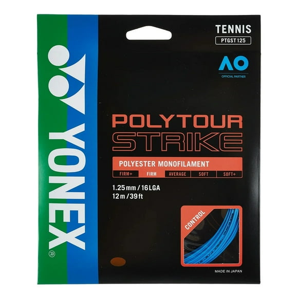 Cuerda De Tenis Poly Tour Strike 16l 1 25mm Azul 12 Mt