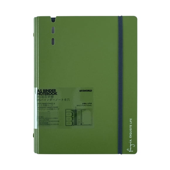 Agenda A5 Verde c/Hoja de Repuesto