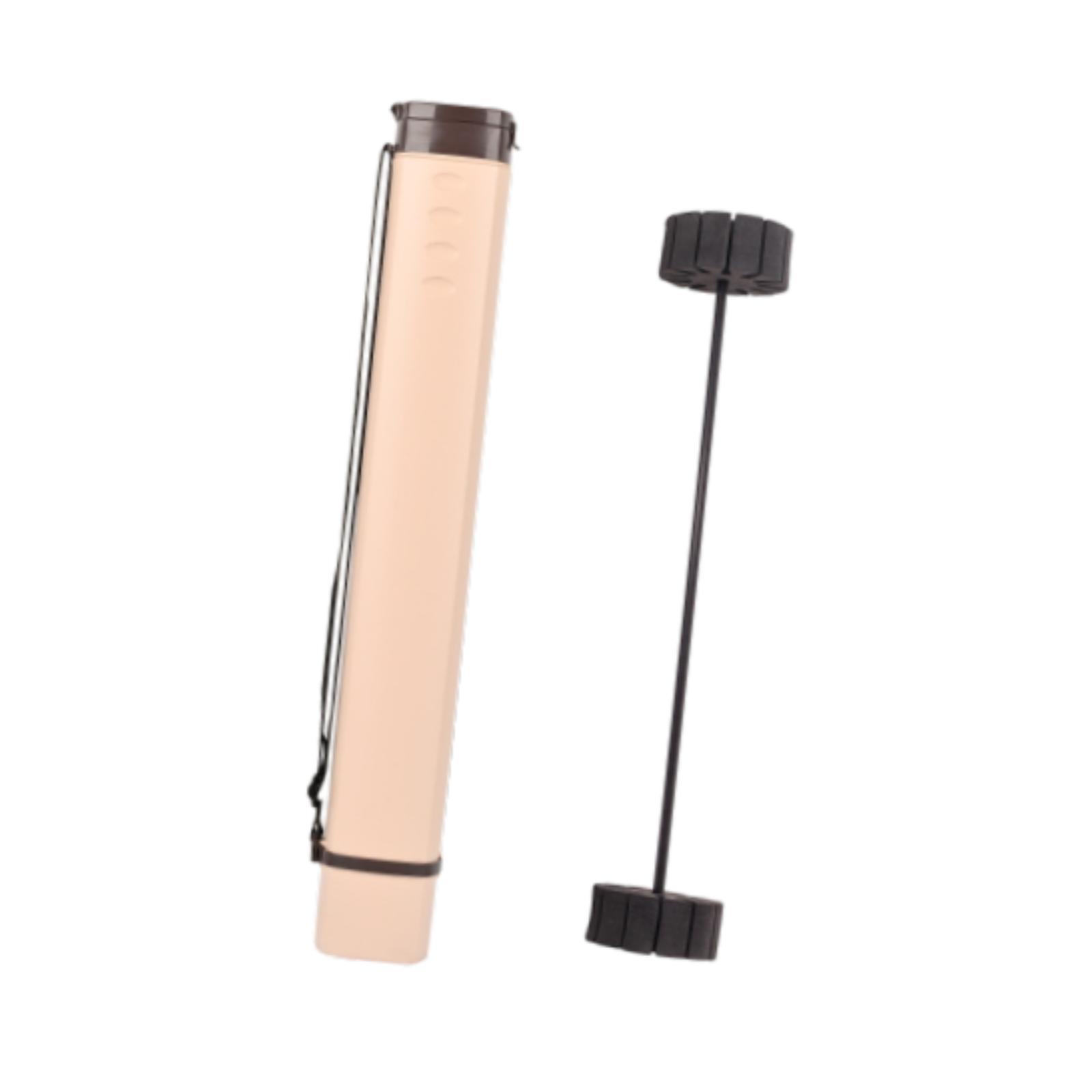 Magideal - Tubo De Almacenamiento Arrow Con Estante Divisor Telescópico Ajustable De Gran Capacidad Y Elegante Beige