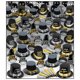 thumbnail image 1 of Kit de Fiesta Beistle Super Deluxe 100 Negro/Oro/Plata, 1 of 7