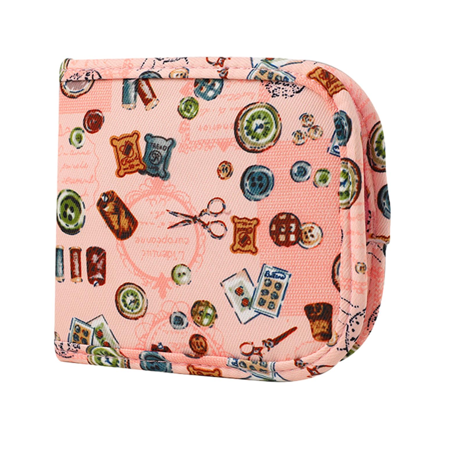 Magideal - Bolsa De Viaje Para Costura, Estuche De Viaje, Productos De Costura Básicos Vacíos Para Cinta Métrica, Enhebrador, Suministros De Costura, Estuche De