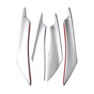 Ioensy - Accesorio De Difusor De Parachoques Delantero De 4 Piezas Para Accesorio De Reemplazo De Automóvil Plateado