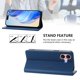 thumbnail image 3 of Funda Billetera con Soporte para iPhone 16 Bloqueo RFID Plegable Azul, 3 of 6