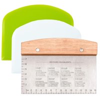 Raspador De Masa Y Raspador De Banco De Cocina Boorika De Acero Inoxidable