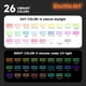 thumbnail image 4 of Set De Pintura Para Tela De 26 Colores Que Brillan En La Oscuridad, 4 of 8