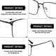 thumbnail image 3 of Gafas retro de moda que bloquean la luz azul para pantallas y resisten la fatiga ocular., 3 of 5