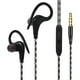 thumbnail image 3 of Auriculares deportivos con cable, conector de 3,5 mm, uso cómodo en la oreja, livianos, con auriculares con gancho para colocar sobre la oreja , negro negro 1, 3 of 5