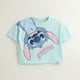 thumbnail image 1 of Polera Manga Corta Niña Lilo & Stitch Invert Celeste Disney, 1 of 3