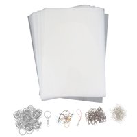 Magideal - 25 Láminas Termorretráctiles, Manualidades Con Papel Retráctil, Papeles Termorretráctiles, Materiales De Arte, Láminas De Papel Con Película Retráctil