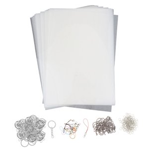 Magideal - 25 Láminas Termorretráctiles, Manualidades Con Papel Retráctil, Papeles Termorretráctiles, Materiales De Arte, Láminas De Papel Con Película Retráctil