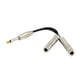 thumbnail image 1 of Enchufe mono macho de 6.35 mm a doble adaptador de divisor hembra jack de 1/4 "6.35 mm, 1 of 2