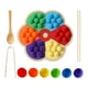 thumbnail image 3 of Montessori Rainbow Peg Board Clasificación Y Conteo De Colores Para Niñas En Edad Preescolar, 3 of 5