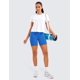 thumbnail image 3 of Shorts CRZ YOGA ButterLuxe de Cintura Alta 15 cm Azul Medio, 3 of 5