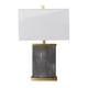 thumbnail image 1 of Lámpara de mesa SEI Furniture Lavano blanca de concreto y hierro 24 cm, 1 of 3