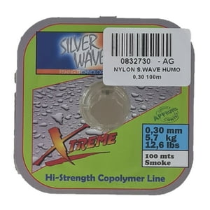 Silver Wave - Nylon De Pesca Humo 0,30Mm Resistenci5,7Kg Bobina 100Mts