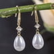 thumbnail image 3 of Hot Sale Water Drop Faux Pearl Zircon Earrings Wedding Bridesmaid Earrings Women's Fine Jewelry, 3 of 4