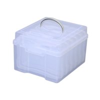 Bothyi - Caja De Almacenamiento De Fotos Con Compartimentos Para Guardar Fotos, Para Álbumes De Recortes, Papeles Y Postales, Transparente