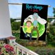 thumbnail image 5 of Rick y Morty: El Anime-bandera de jardín temática. Regalo perfecto para fans, amigos y familiares, ideal para actividades al aire libre y decoración de fiestas.28CM*45CM, 5 of 5