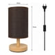thumbnail image 2 of Lampara De Velador Lampara De Mesa Diseño Redondo marron 1, 2 of 4