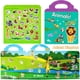 thumbnail image 4 of Libros autoadhesivos reutilizables Yowlieu para niños con 4 juegos: vehículo, granja, dinosaurio y zoológico, 4 of 7