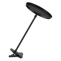 Ioensy - Bandeja De Comida Para Automóvil Abs Antideslizante Ajustable Con Soporte De Abrazadera Para Mesa De Café