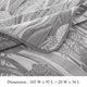 thumbnail image 5 of Juego de colcha Benjara Doz tamaño king, estilo costero, matelassé gris, 5 of 5