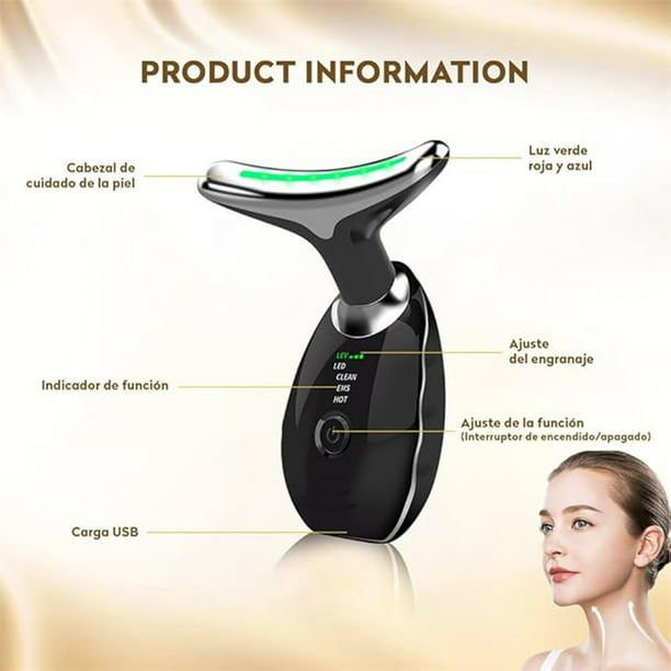 Masajeador Facial Cuello Antiarrugas Masajeador De Belleza Para Estirar Y  Levantar La Piel Masajeador De Vibración De Piel Anti