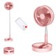 thumbnail image 1 of Ventilador de escritorio y mesa UN UNITEDTIME My Foldaway con mando a distancia, color rosa, 1 of 7