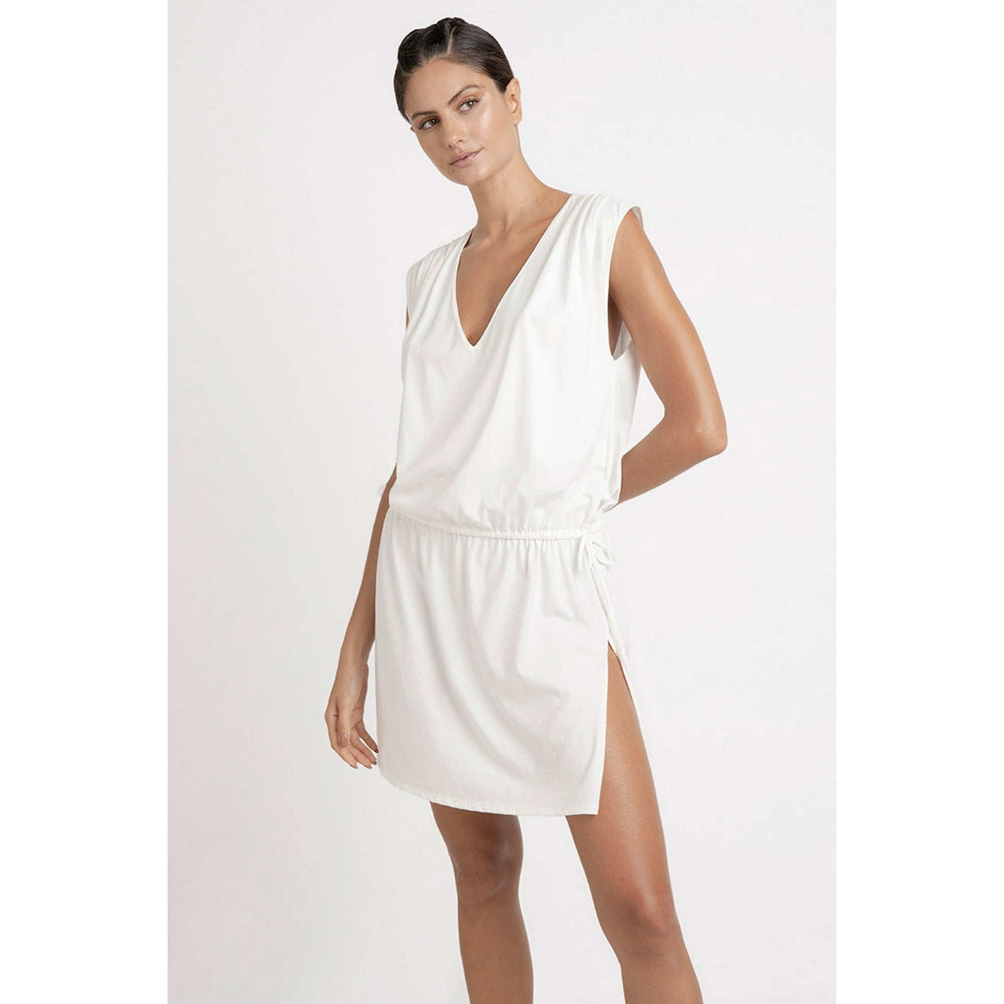 Options - Camisola Manga Rodada Con Tira En Cintura Para Ajustar, Talla M