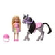thumbnail image 5 of Actividades y Estimulación Bebé Barbie Chelsea Paseo en Pony Muñeca y Poni Gris 3 años+, 5 of 7