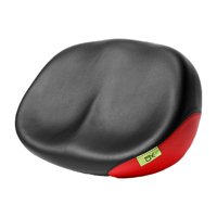 Magideal - Asiento De Cojín Suave Sin Transpirable Universal Con A Prueba De Golpes Ensanchar Espesar Piezas De Sillín De , Rojo