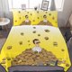 thumbnail image 1 of Bob's Burgers 3 Pcs Bed Sheets Set Breathable Duvet Cover with 2 Pillow Sham Soft All Seasons Bedding Set, 1 of 5