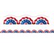 thumbnail image 2 of Borde magnético festoneado Charles Leonard Patriotic de 1,5 x 14 m, 2 of 2