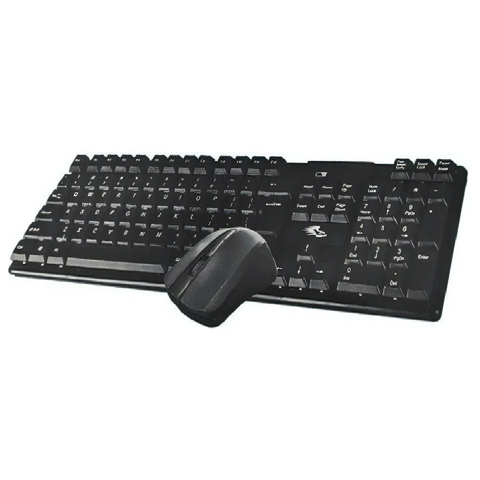 Genérico - Kit Teclado Y Mouse Jx-W3200 Inalámbrico Español Negro