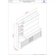 thumbnail image 3 of Rack Home Tv Prime Calacatta 55 Pulgadas Mdp Blanco Marmolado, 3 of 4