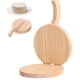 thumbnail image 2 of Prensa de Tortilla de Madera Natural Redonda con Asa, 2 of 6