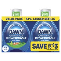 Jabón Para Platos Dawn Powerwash Gain Original 1270 Ml, 2 Recambios