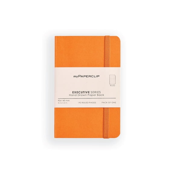 Libreta MyPaperclip Executive Series, tamaño pequeño, rayado, 192 páginas