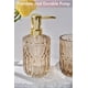 thumbnail image 4 of Juego de accesorios de baño LaMarriti Brown, 5 piezas, vidrio transparente, 4 of 7