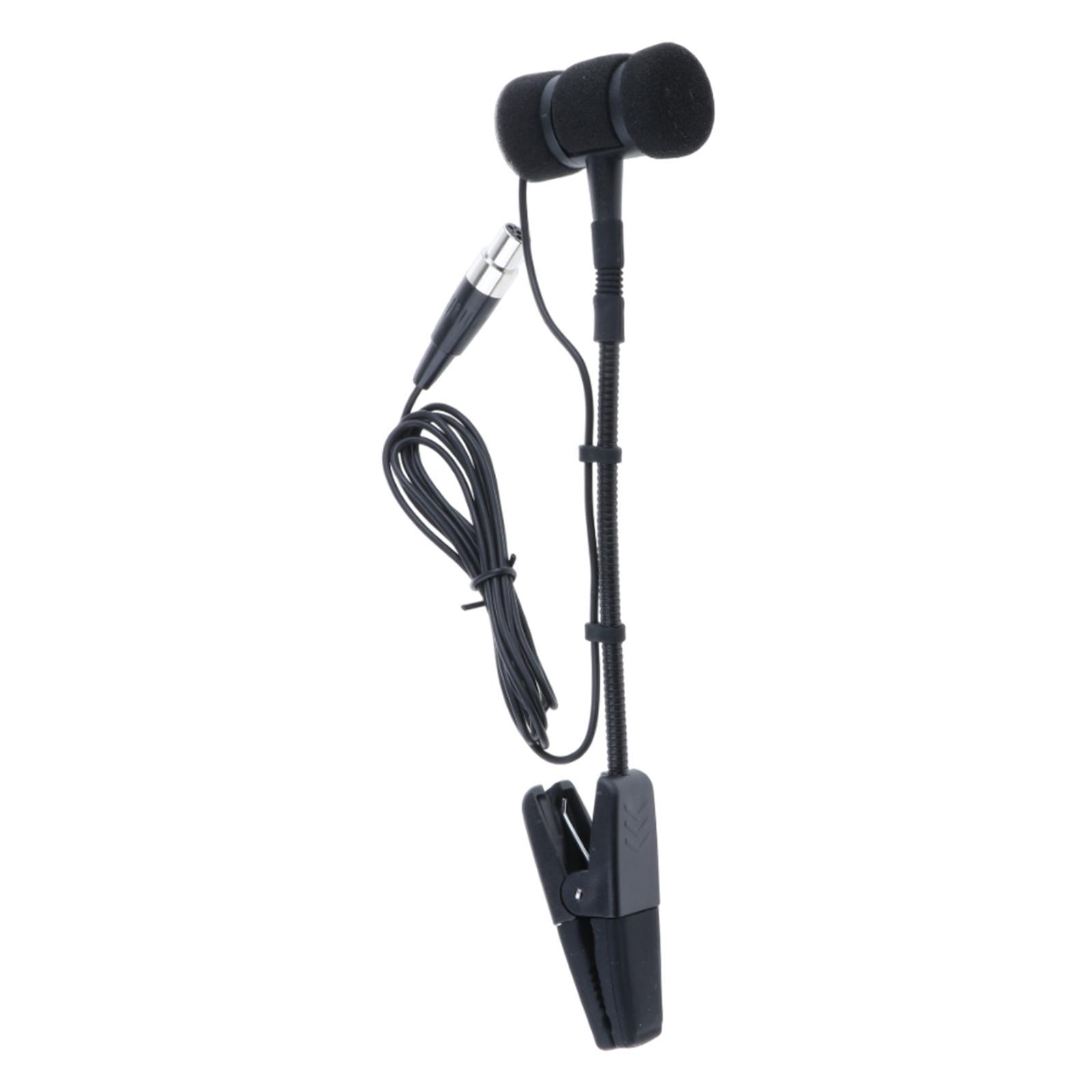 Magideal - Micrófono De Instrumento Con Cable, Instrumento De Pertenencia Clip Profesional En Micrófono Portátil Para La Parte De Rendimiento De Grabación De Est 3 Pin Para Erhu