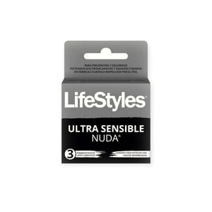 Lifestyles - Preservativos Ultra Sensible Nuda 3 Unidades -